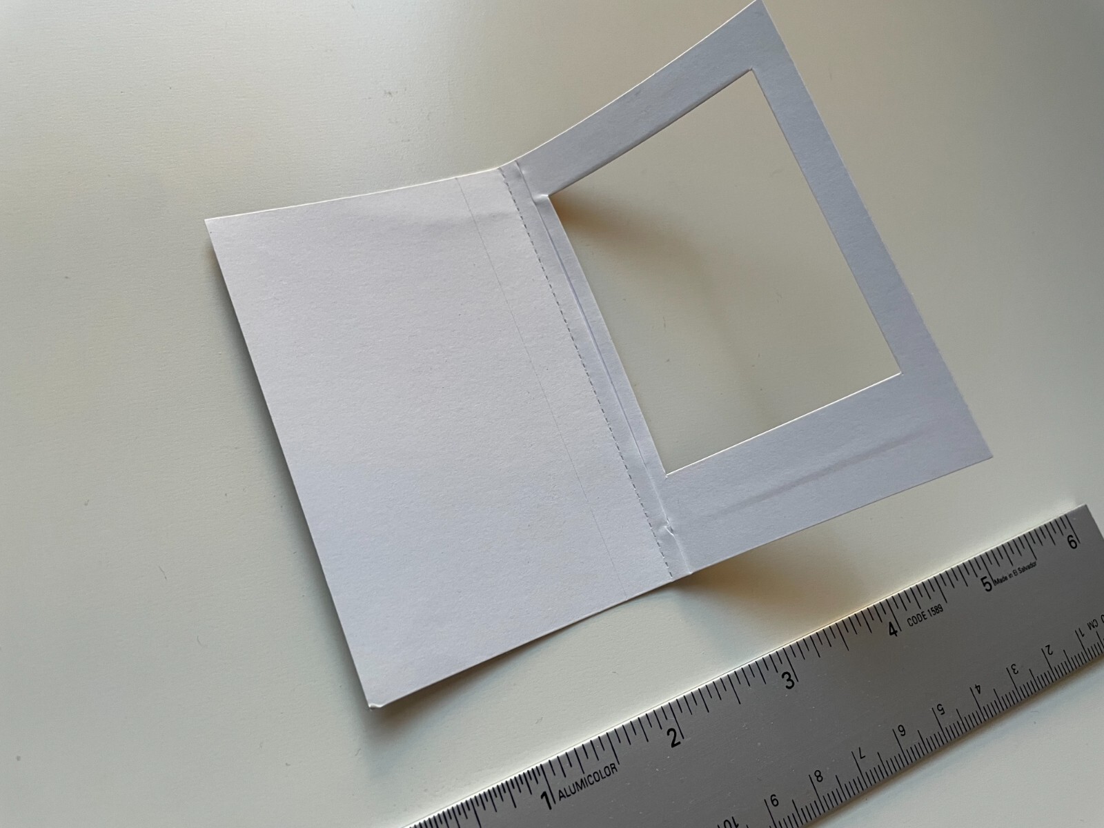 Charlote Tilbury paper photo/picture frame card folded