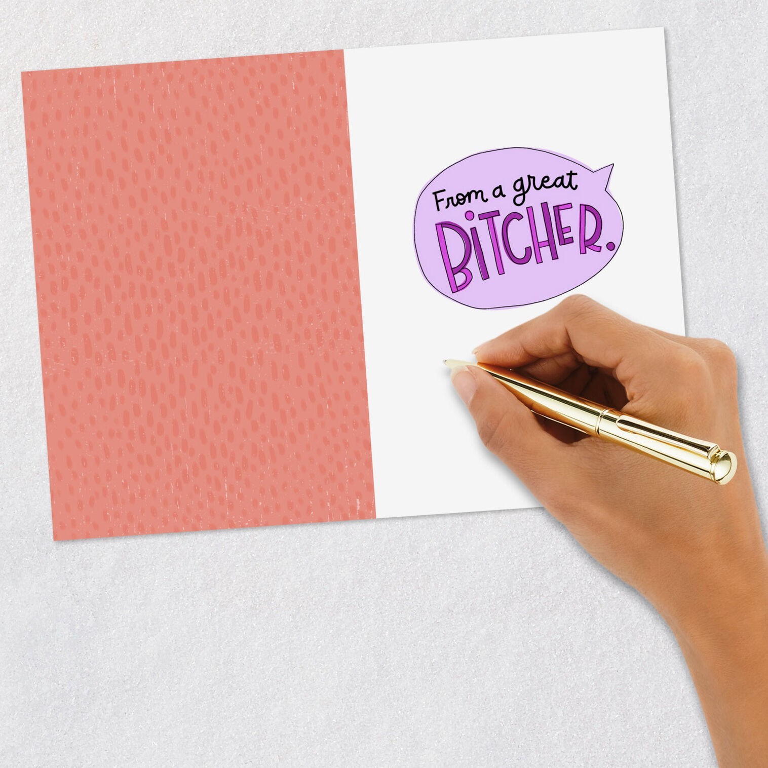 Funny Adult HAPPY BIRTHDAY TO A GREAT LISTENER Humor Card by Hallmark Shoebox +✉