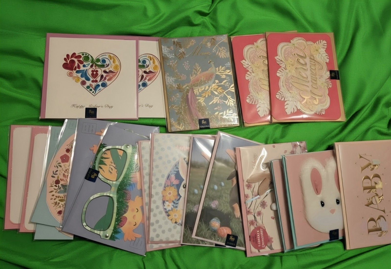 Lot of 32 New NIQUEAD Greeting Cards – Easter & Mother’s Day Mix 270 Value