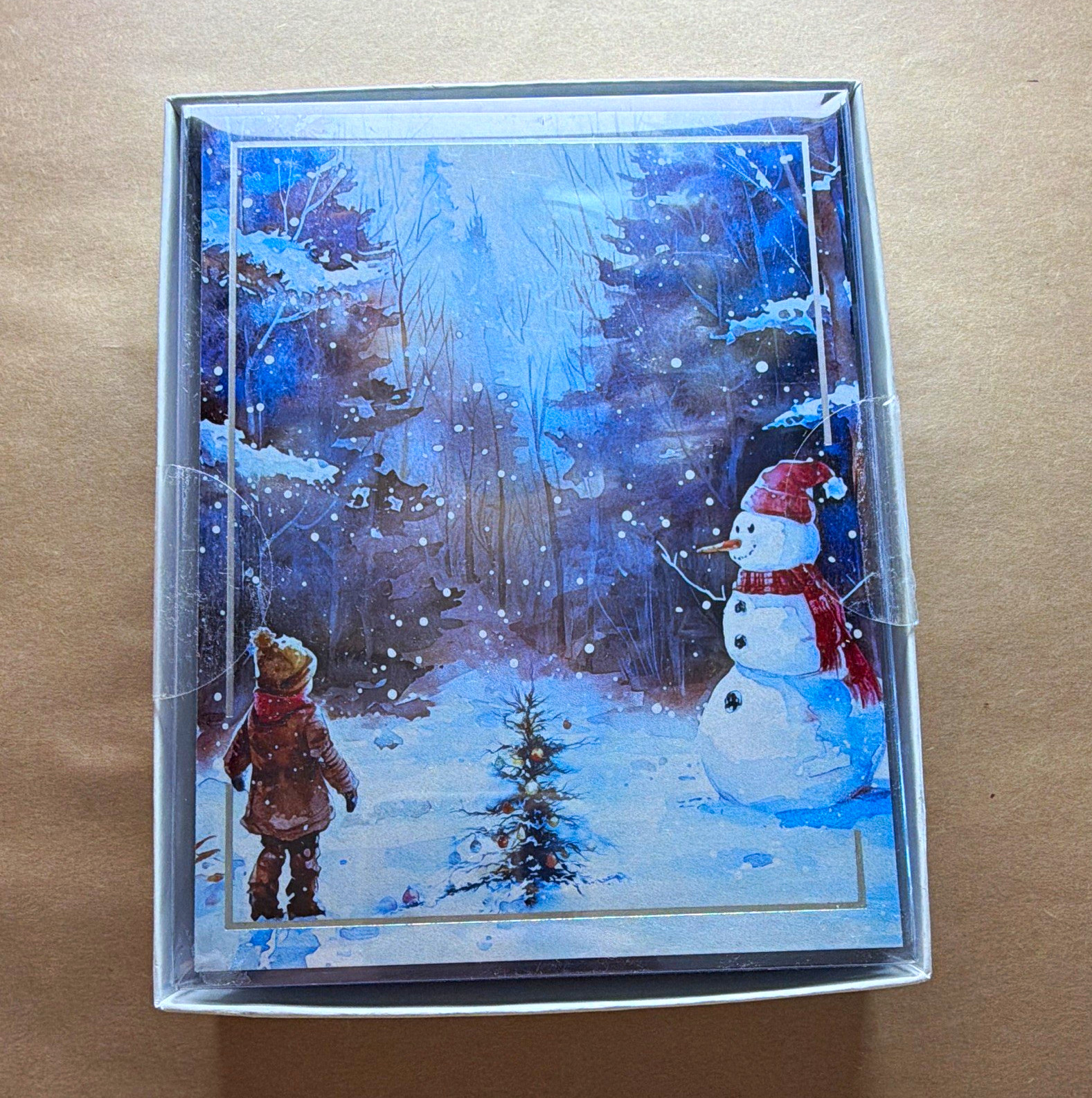 Leanin’ Tree Christmas Greeting Cards Set, 12 w/ Envelopes, Multicolor N93442