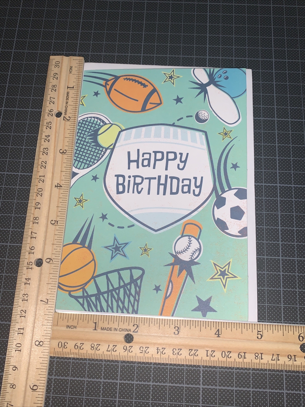 Hallmark Kid Birthday Card: Basketball Baseball Soccer Bowlin League Of Your Own