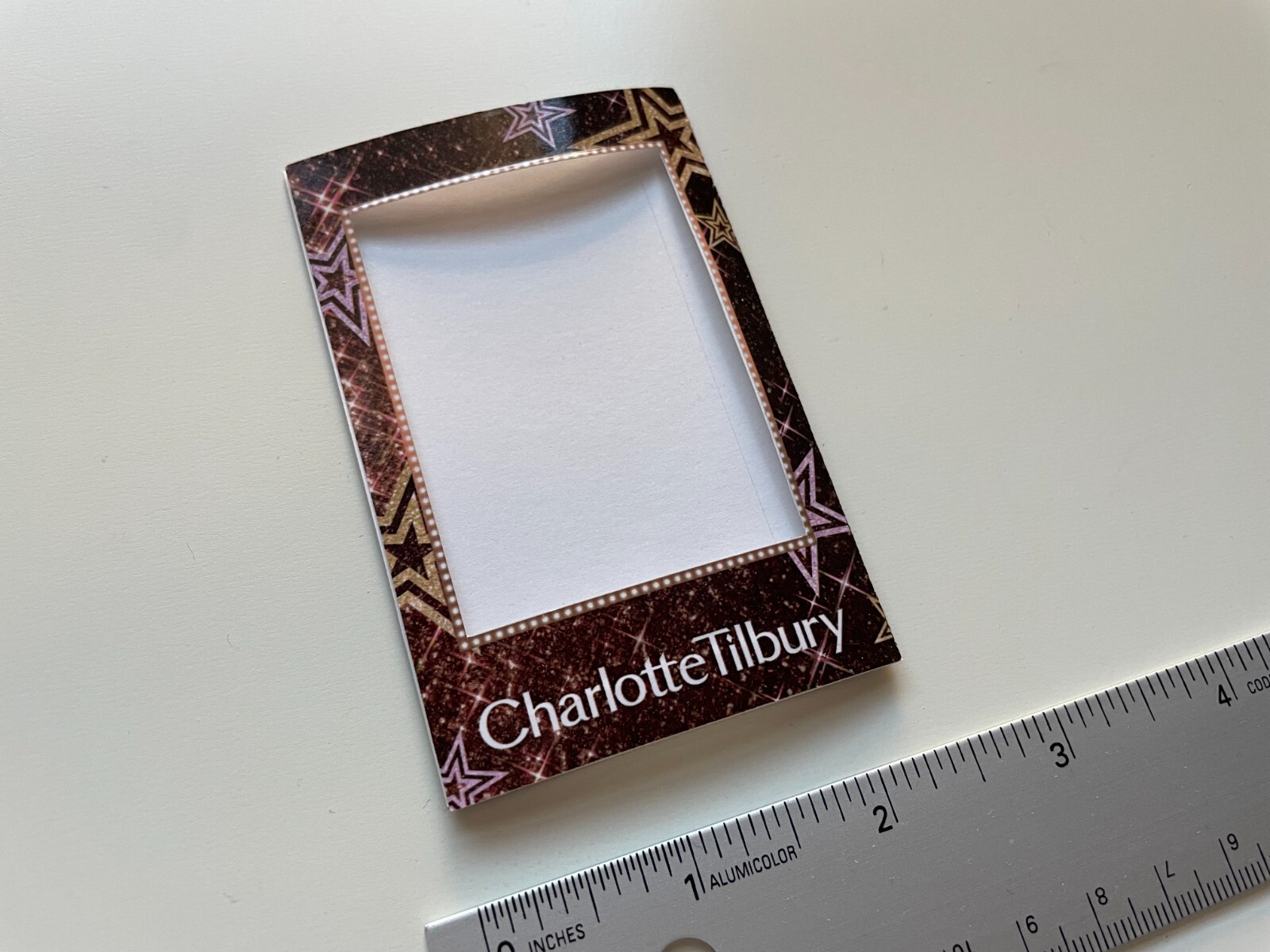 Charlote Tilbury paper photo/picture frame card folded