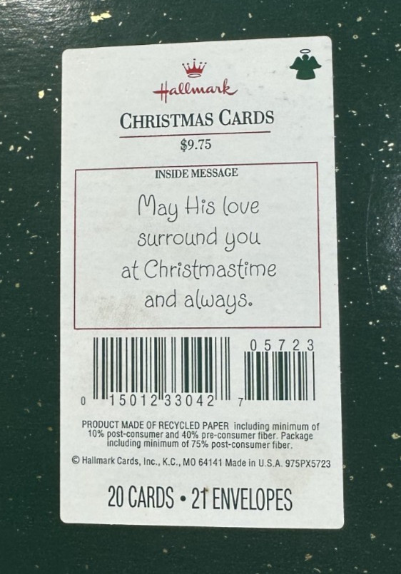 Hallmark Vintage Christmas Cards Set of 20 Holiday Greeting Cards NIB