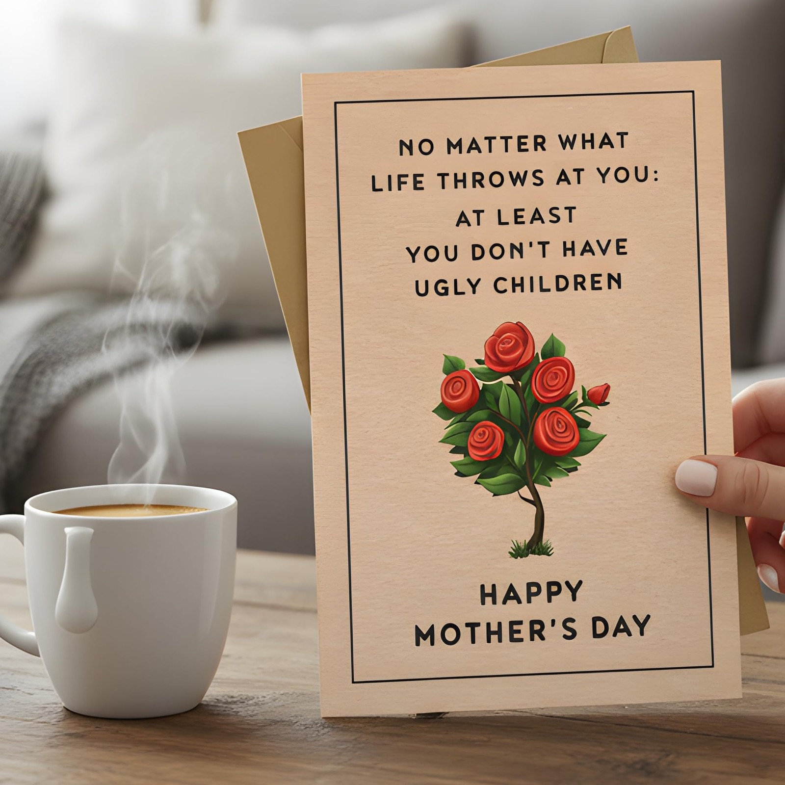 Funny 5×7.5in Card, Hilarious Mothers Day Card, Happy Mothers Day Card, Gifts…