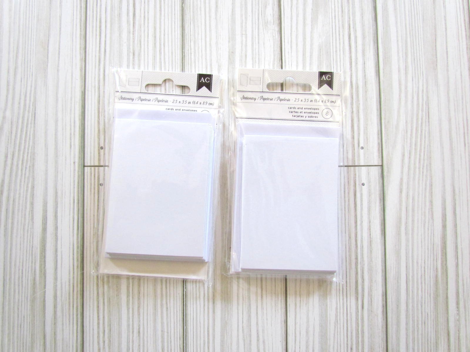 American Crafts Note Cards White Stationery with Envelopes 16 cards & envelopes