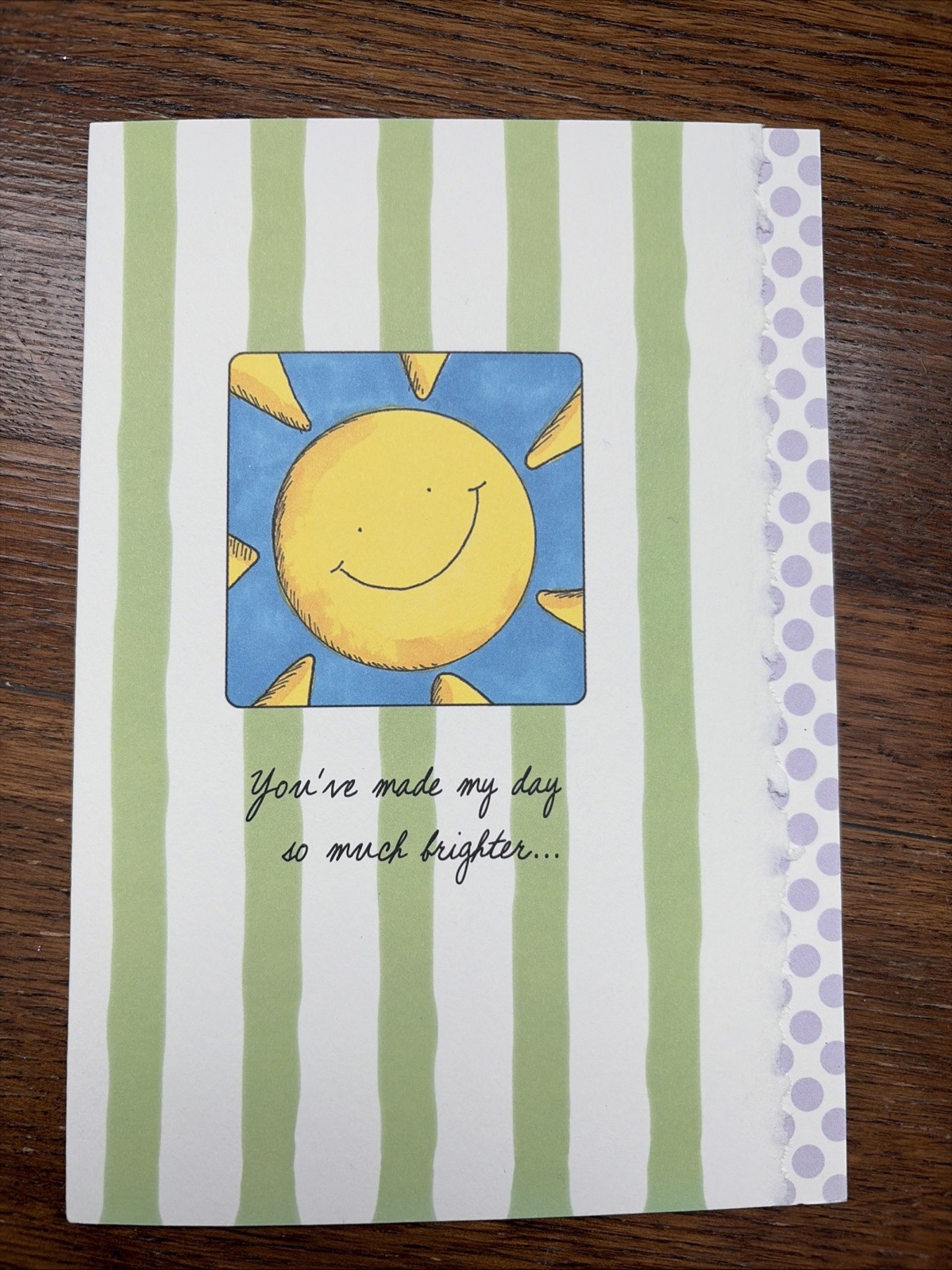Blue Mountain Arts greeting card, You’ve made my day so much brighter, Thank you
