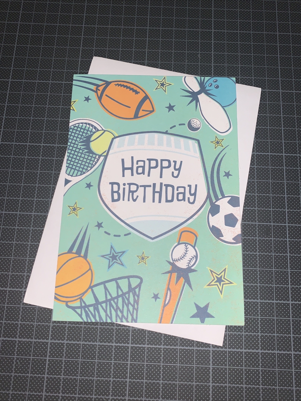 Hallmark Kid Birthday Card: Basketball Baseball Soccer Bowlin League Of Your Own