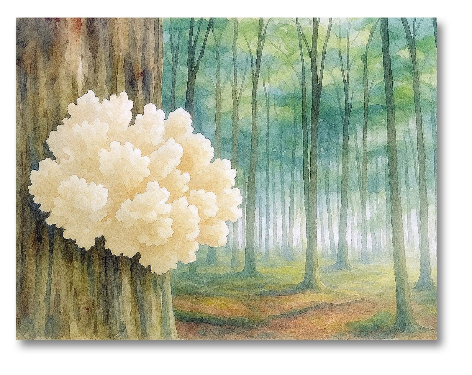 Wild Mushroom Note Cards 12 or 24 Count-Blank Inside with Envelopes-5.5″x4.25″