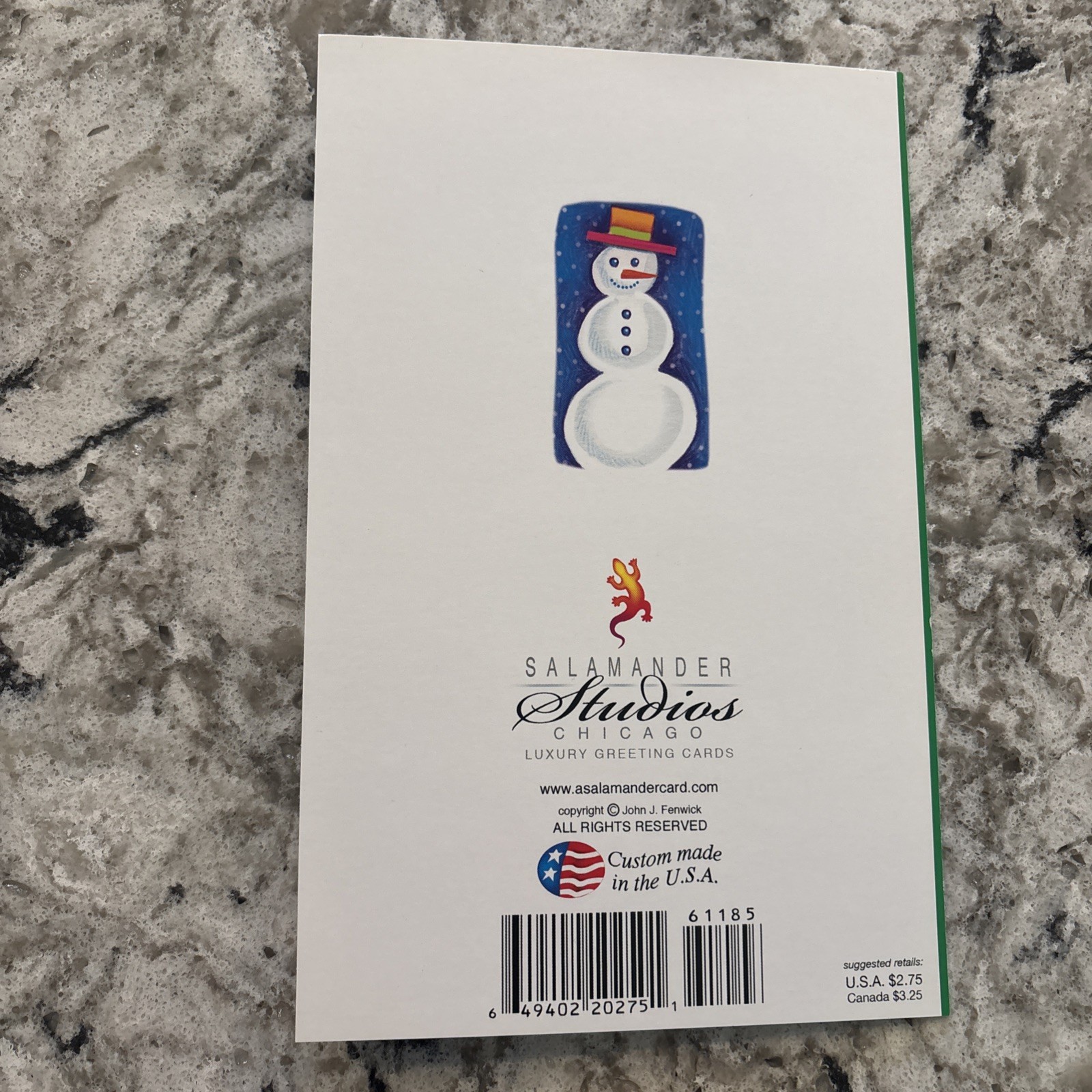 Merry Christmas GRANDSON Thoughtful 5”x7.75″ Stockwell Greeting Card