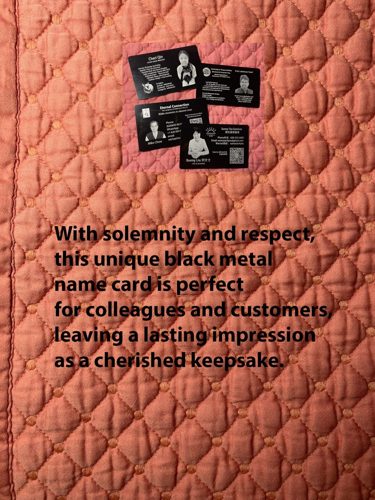 Custom Metal Business Cards 0.45mm – Premium Design for Branding & Elegance