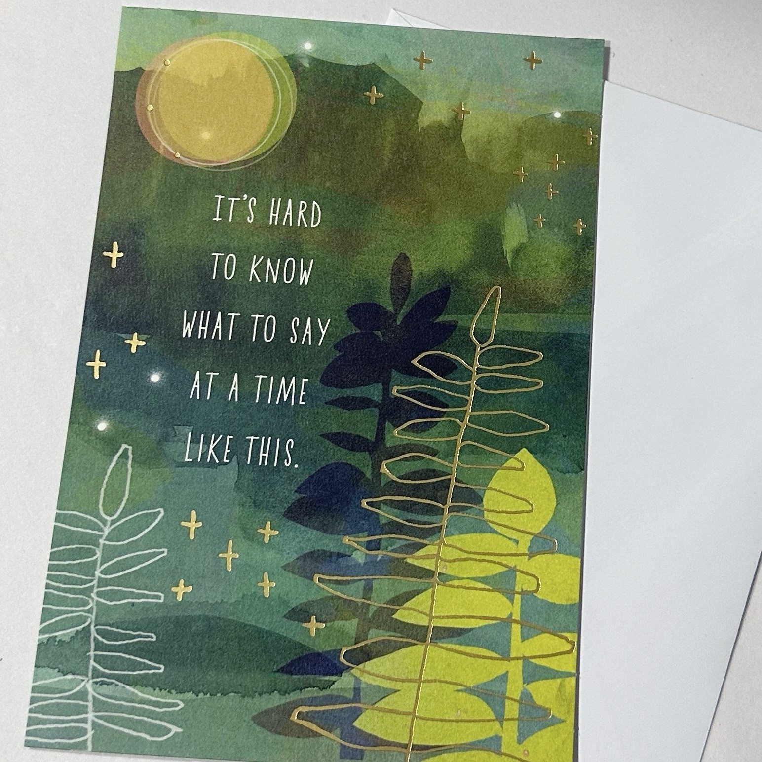 Hallmark Sympathy Grief Christian Greeting Card With Envelope Words 4.75×7”