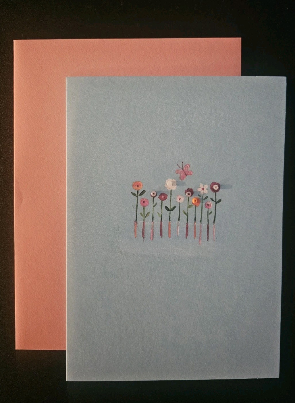 Papyrus Blank Card Flowers 💐 Multipurpose
