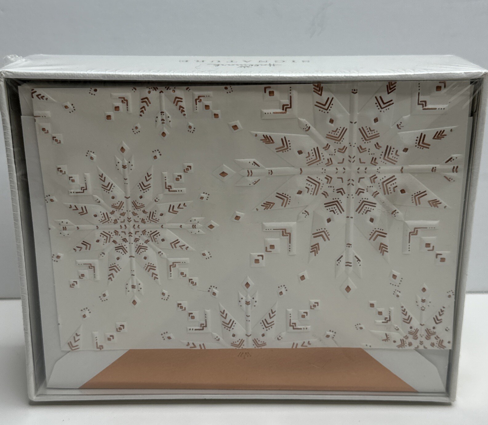 Hallmark Christmas Cards Signature Collection Snowflake Design Embossed (12)