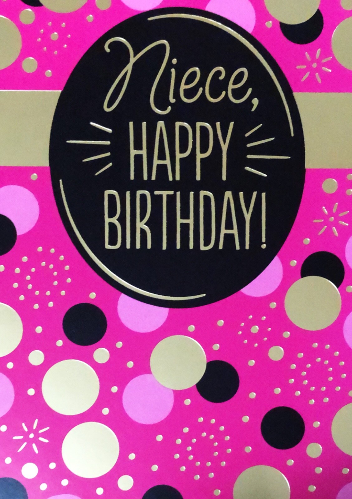 Happy Birthday Niece One Bright Moment Nice 5”x7” Hallmark Greeting Card