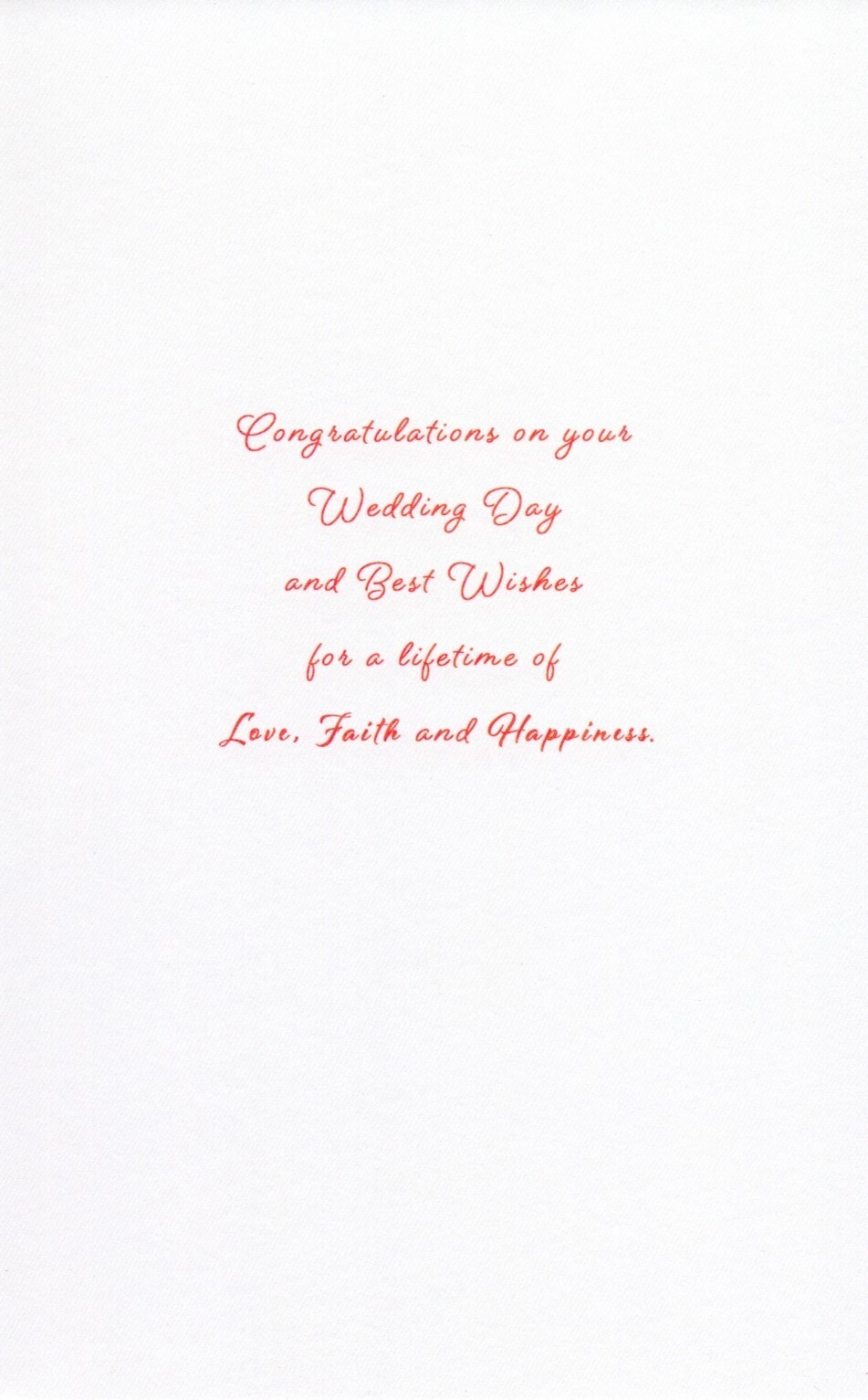 Religious WEDDING Card FOR COUPLE, Love Faith Happiness by Premium Greetings + ✉