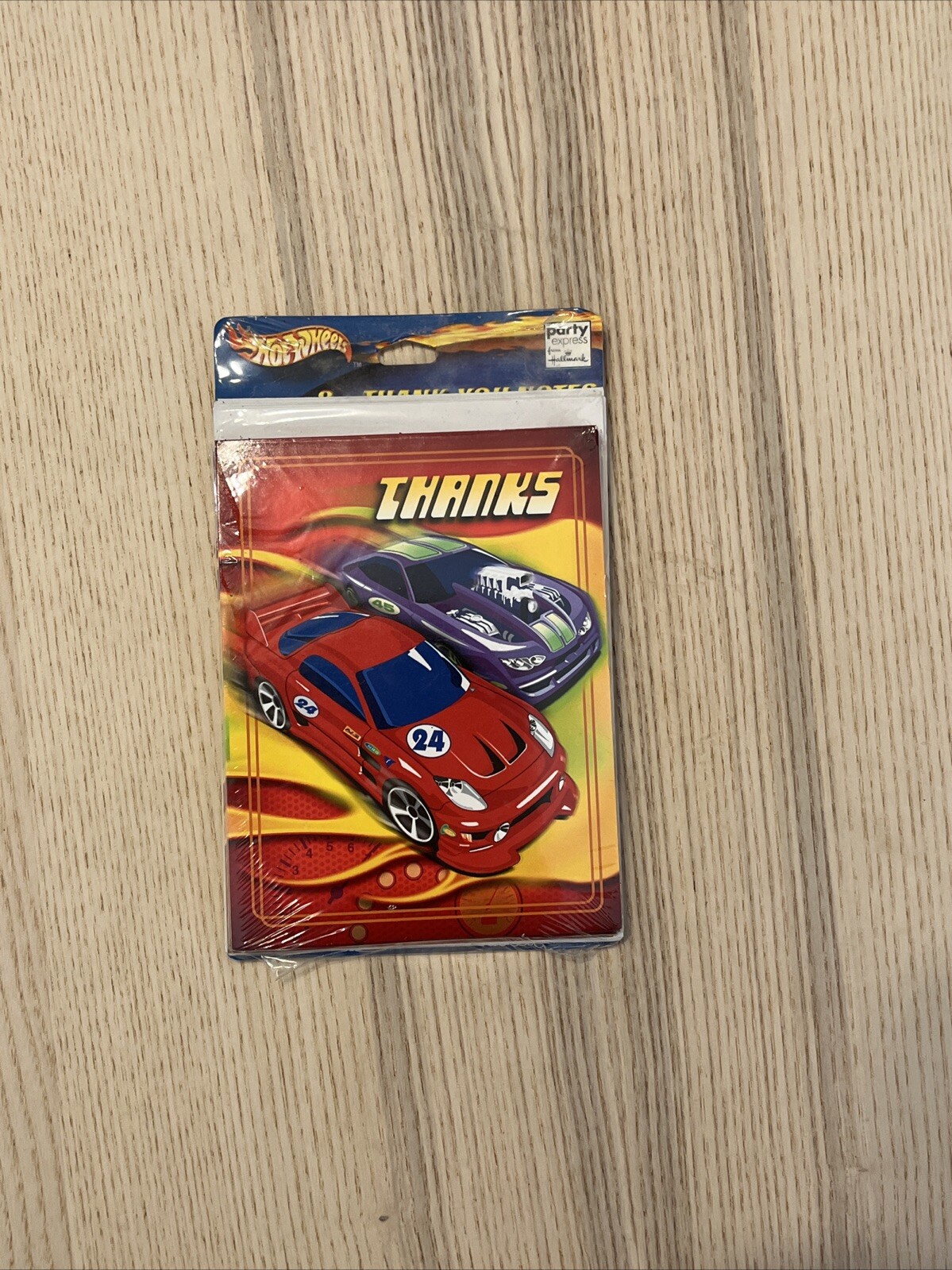 New & Sealed – Hot Wheels Mattel Thank You Cards By Hallmark – Set of 8