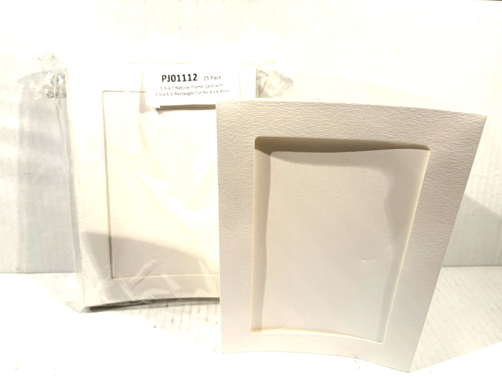 Natural Frame Cards Paper Frames Photo Holder for 4×6 Inch Photos 25 Pack New