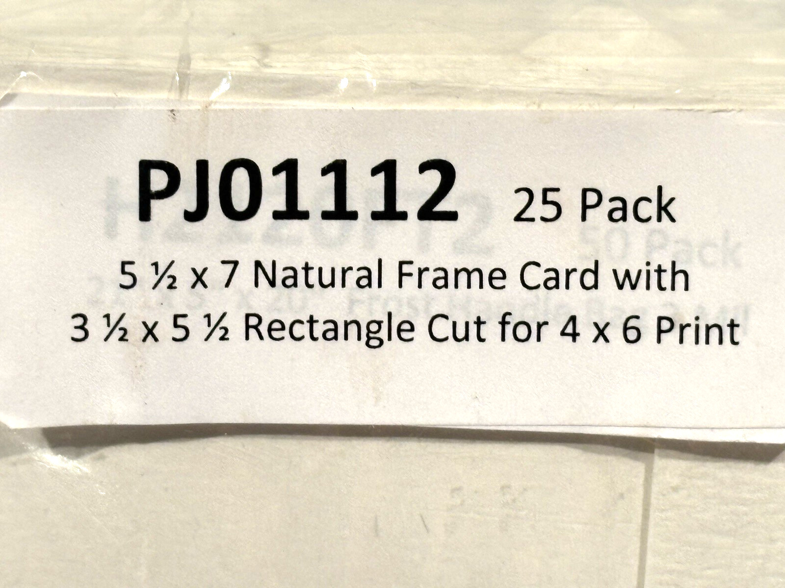 Natural Frame Cards Paper Frames Photo Holder for 4×6 Inch Photos 25 Pack New
