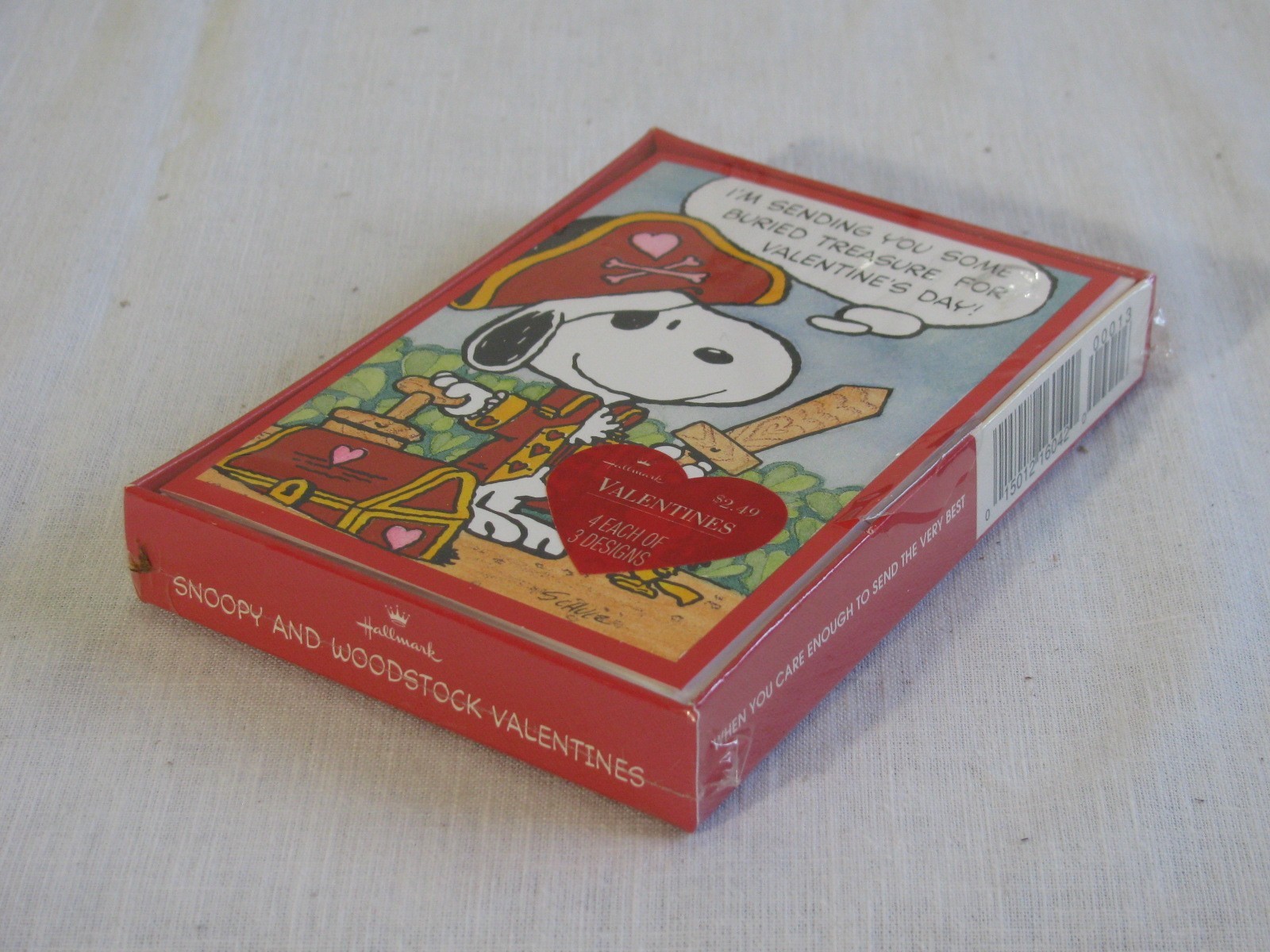 NEW Vtg Hallmark Peanuts Snoopy/Woodstock Valentines Cards, 12 Cards/3 Designs