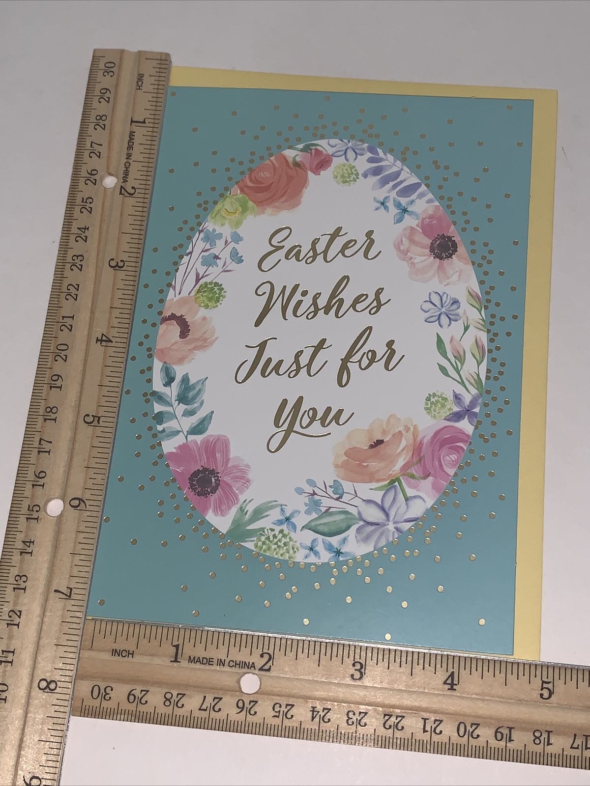 Hallmark Easter Card: Teal Floral Egg Fill With Beauty Joys Warm Your Heart