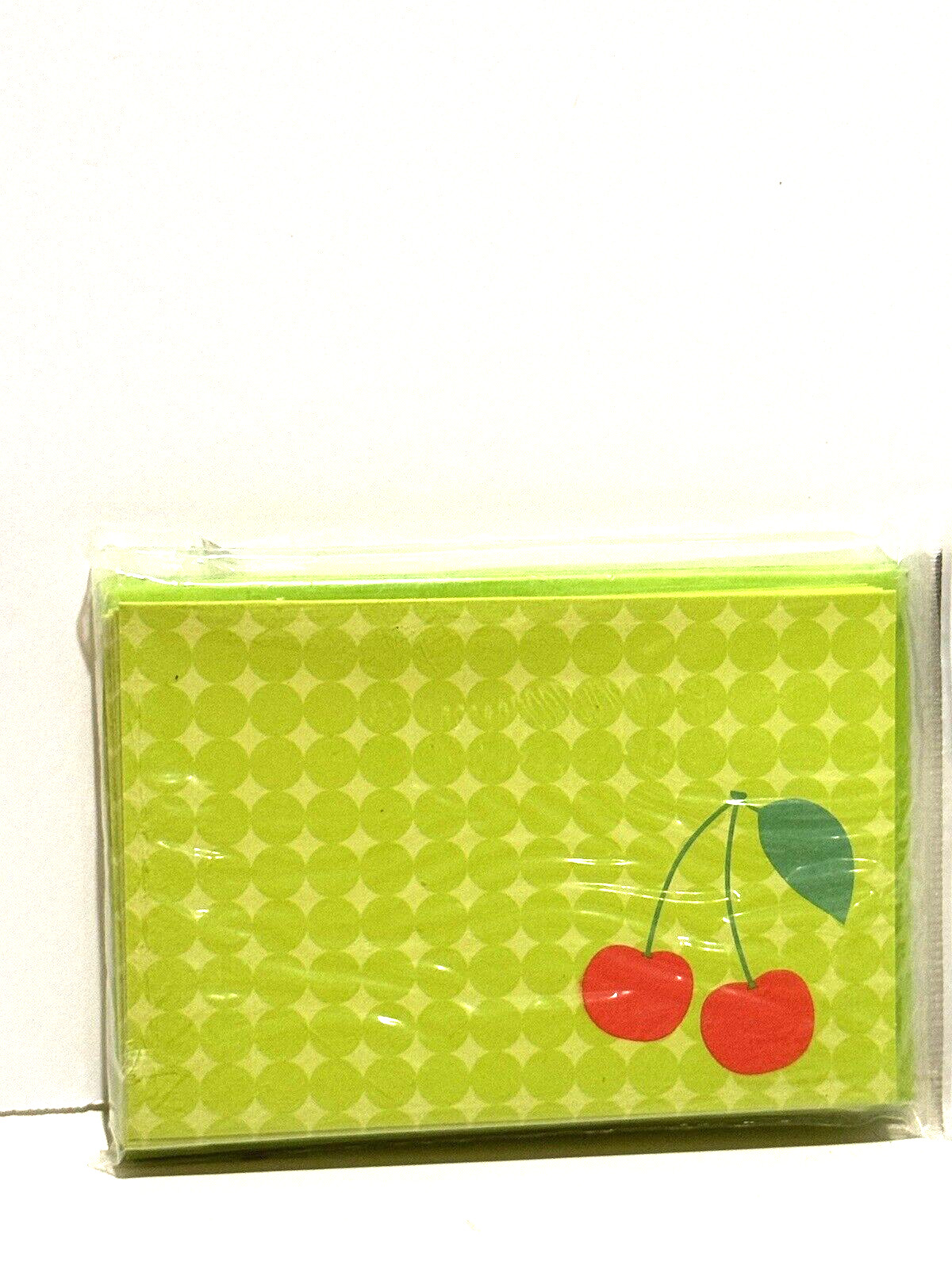 Target Spritz Blank Notecards Cherry Fruit Green Summer Hello Thank You 10CT NEW