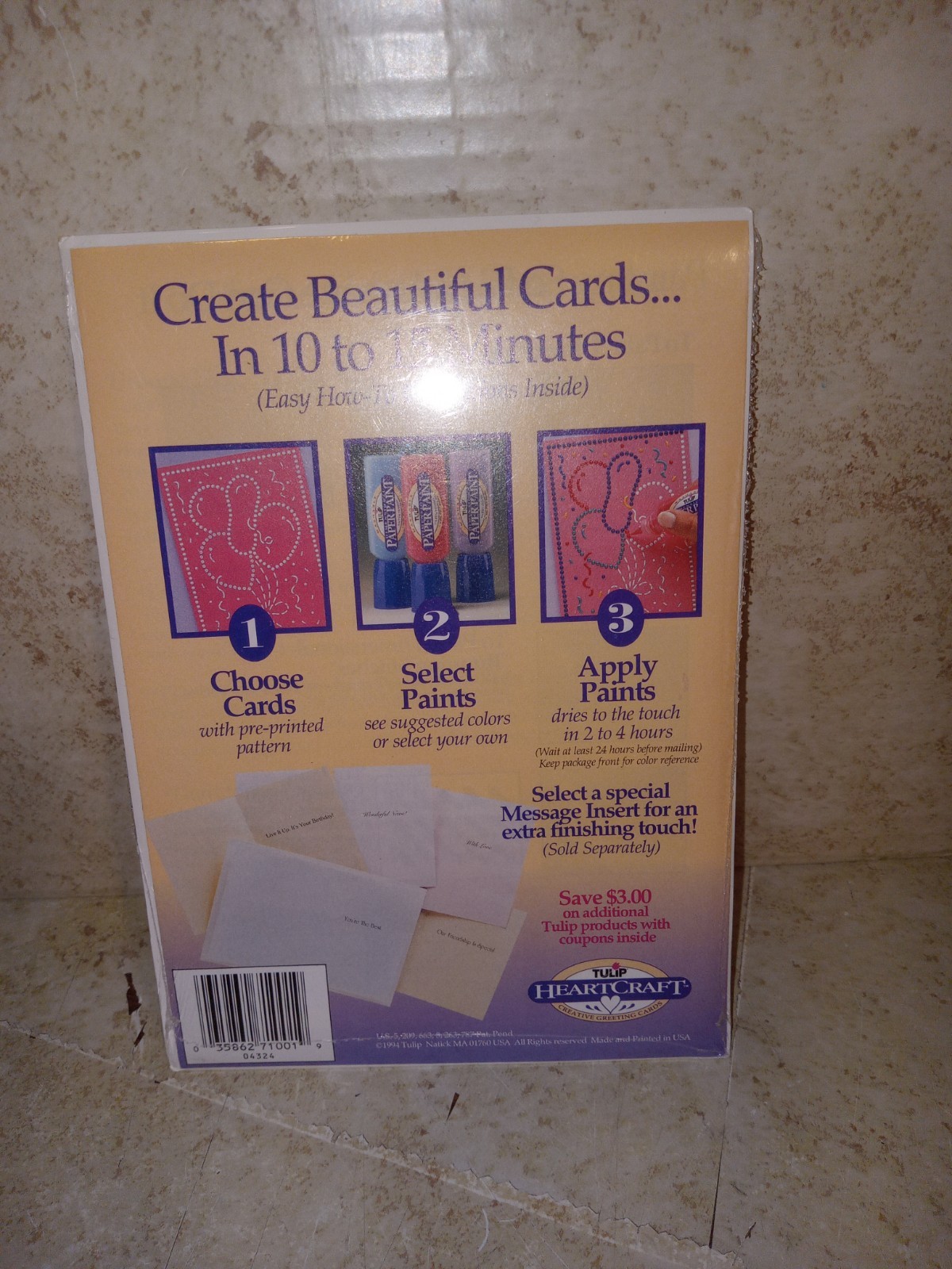 VTG 1994 TULIP Heartcraft Creative Greeting Card Making Kit Lot (6) BIRTHDAY NOS