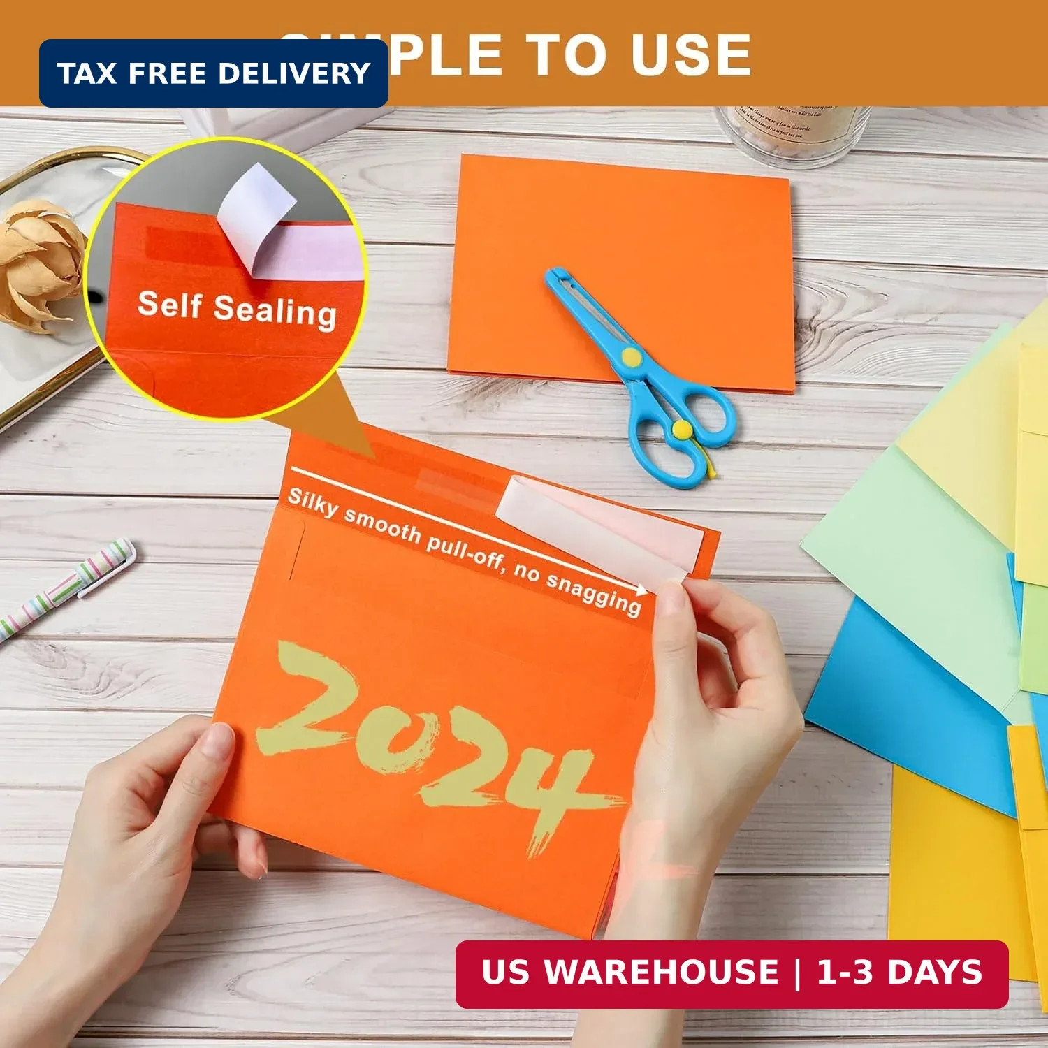 Silunkia 10 Assorted Colors Blank Note Cards and Envelopes 4 x 6 Heavyweight Fol