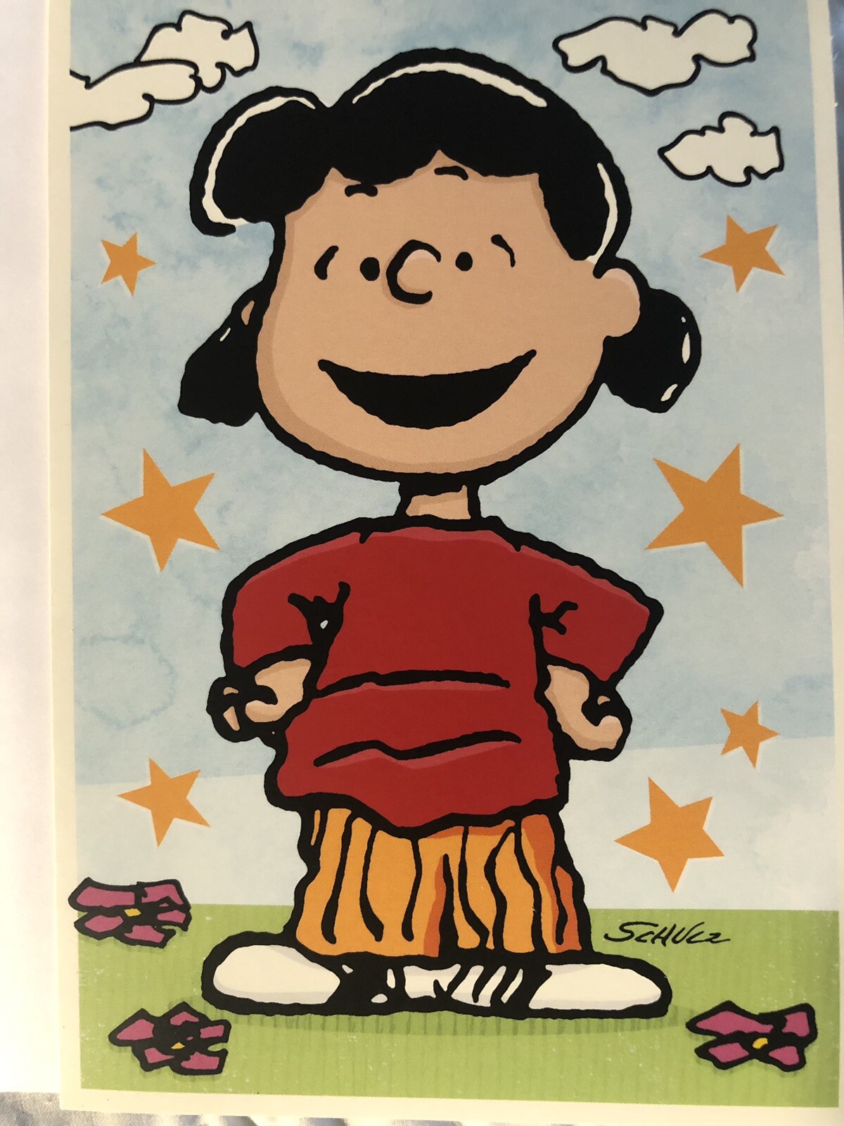 PEANUTS~LUCY~”ANYTIME ANYPLACE IM HERE FOR YOU~ 6.5”X4.5”~NEW~FREE SHIPPING