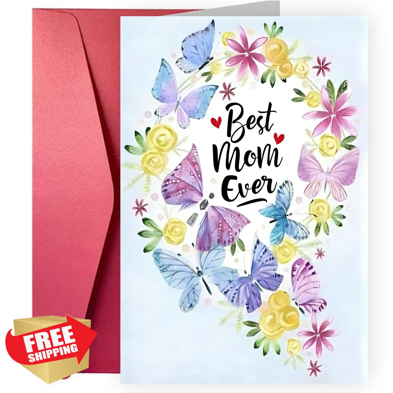 QLIYLIN Mother’s Day Butterfly Card