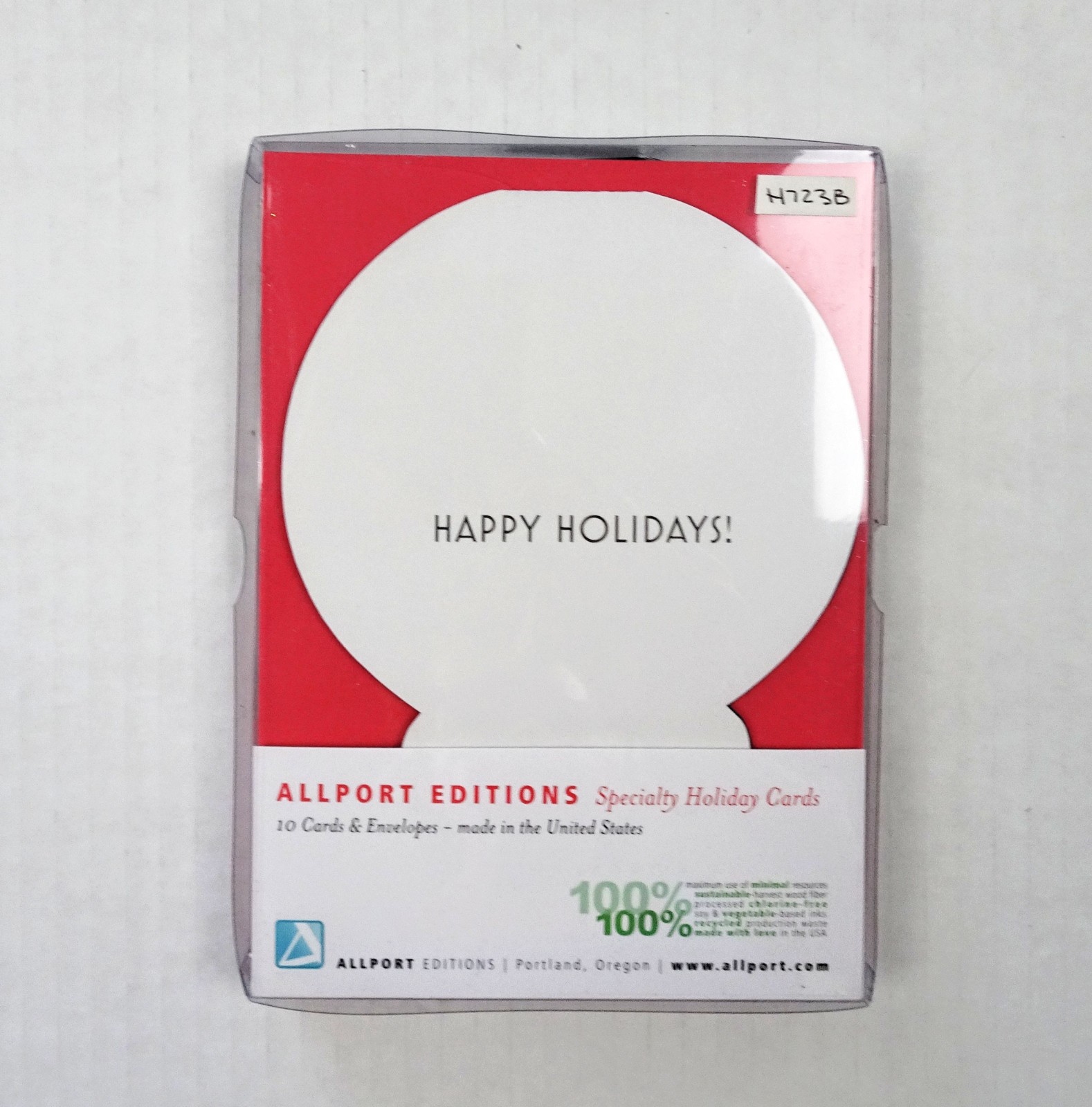 Allport Editions Portland Oregon Christmas Holidays Cards Set of 9 Snowglobe USA