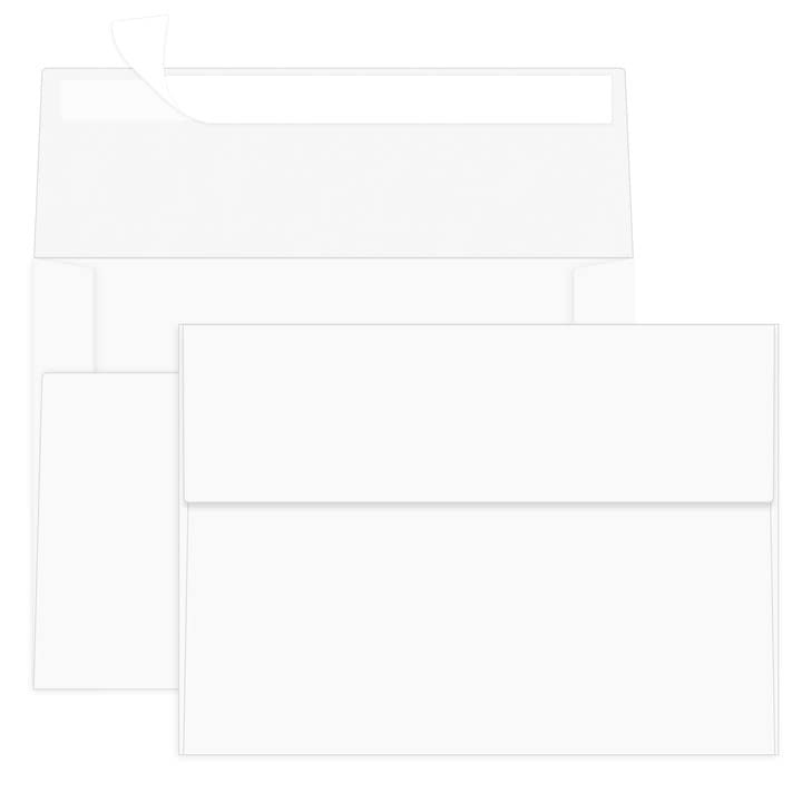 50 Pack 4×6 White Envelopes For Invitation A6 4.75×6.5 Inch Self Seal
