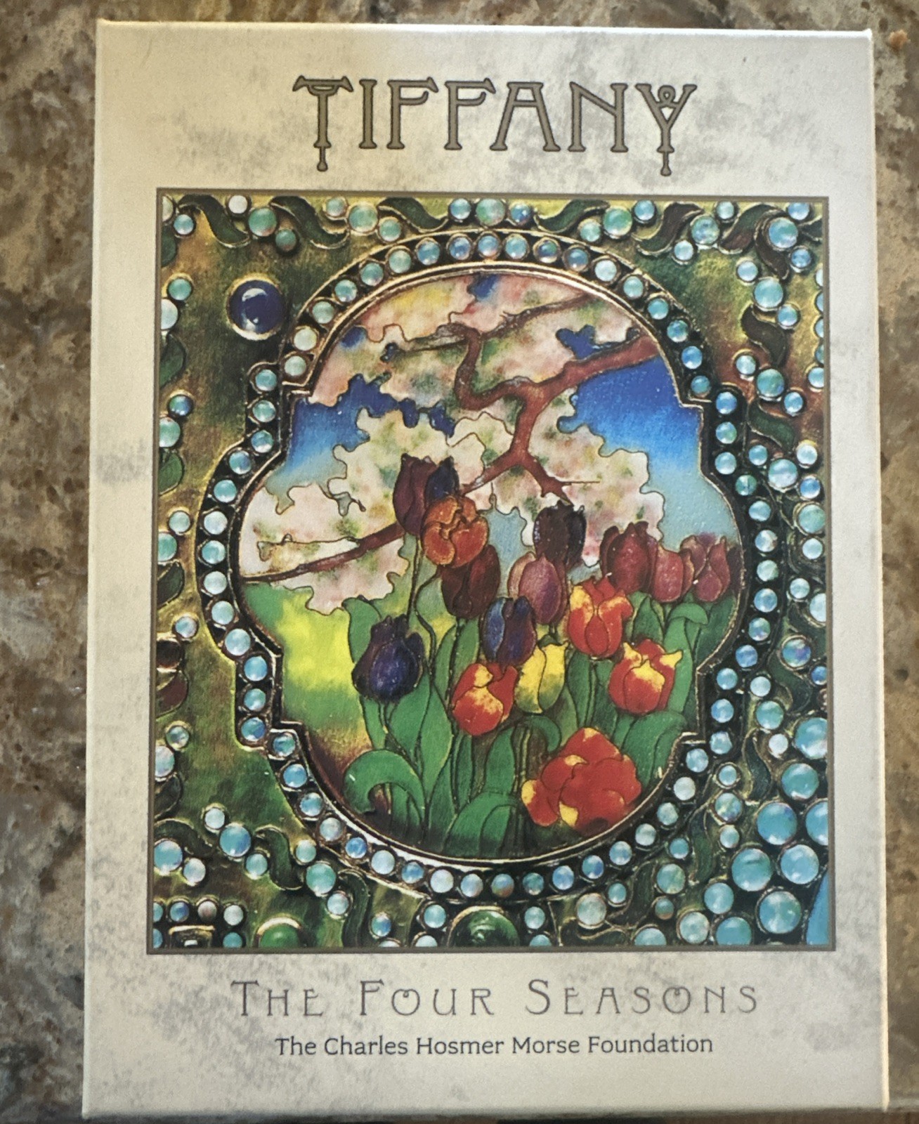 Pomegranate #0558 “Tiffany The Four Seasons” Boxed Notecard Set NIB