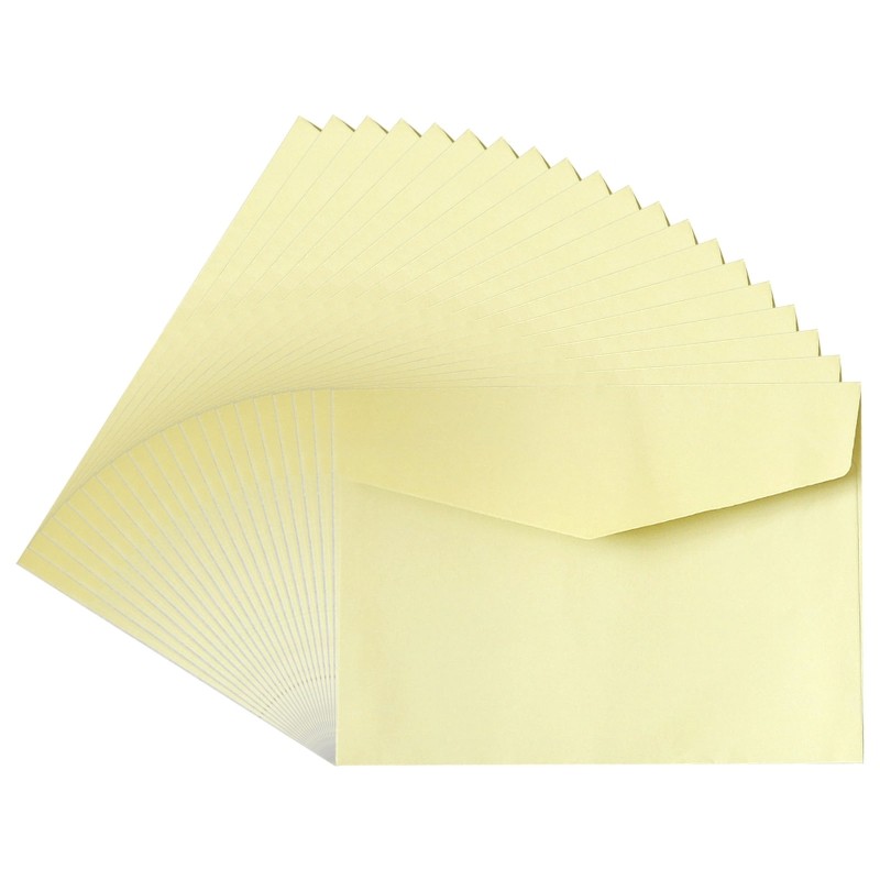 20Pcs Retro Colorful Envelopes Solid Color Envelope for Birthday Card Invitation
