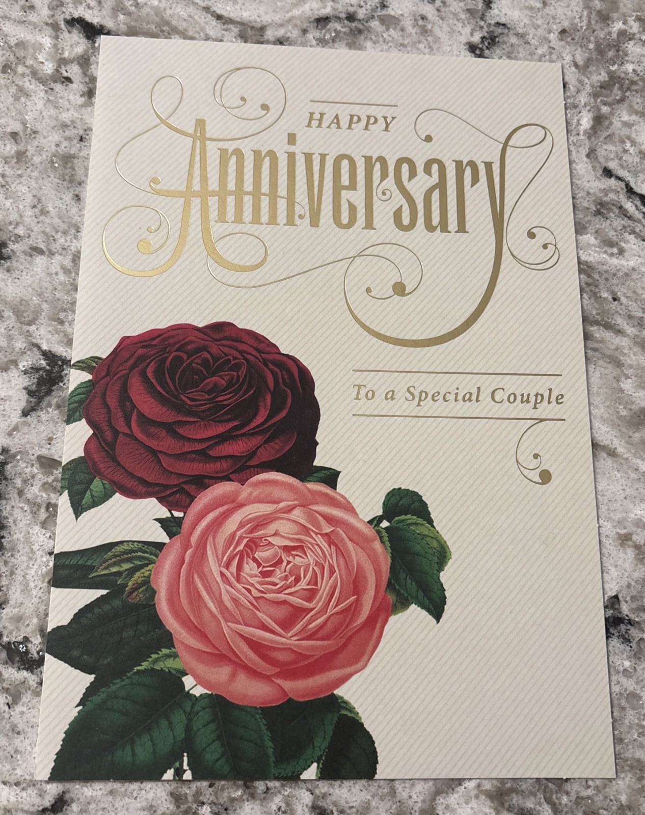 Happy Anniversary To A Special Couple Large 5.5” X 8” Hallmark Greeting Card