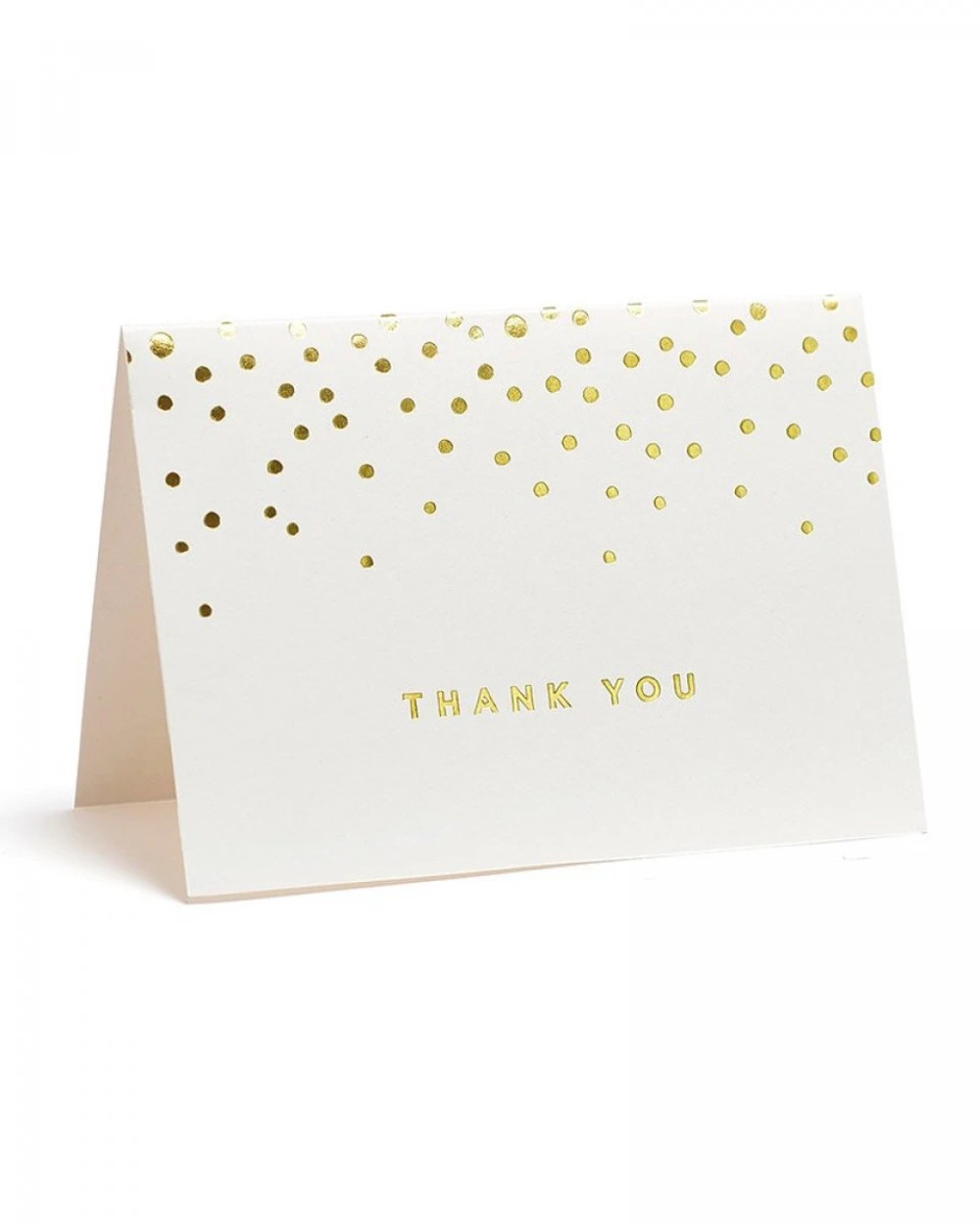 Value Pack Thank You Cards – 50 count – Gold Foil Dots