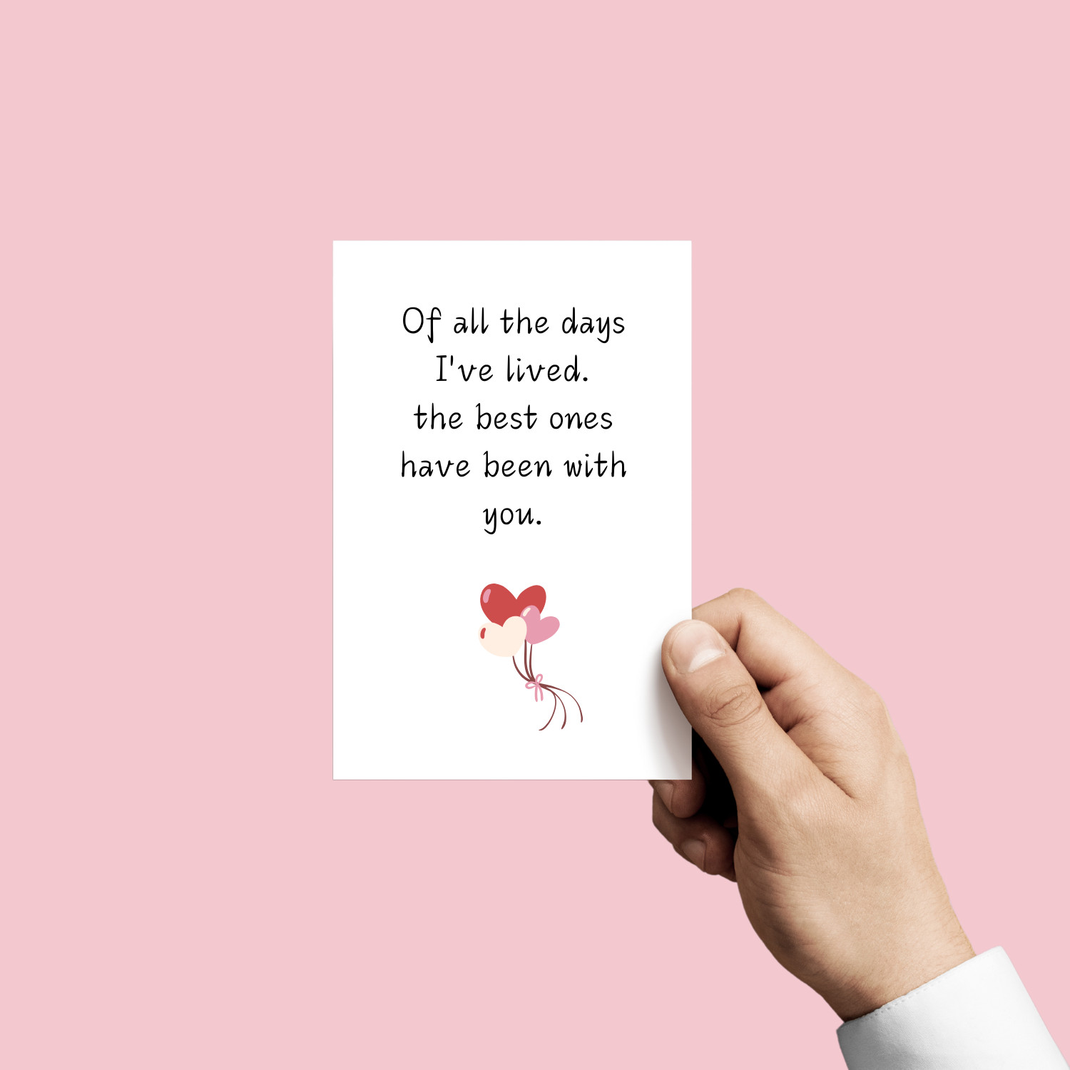 Romantic Love Card for Wife or Husband | Valentine’s & Anniversary Card for Him