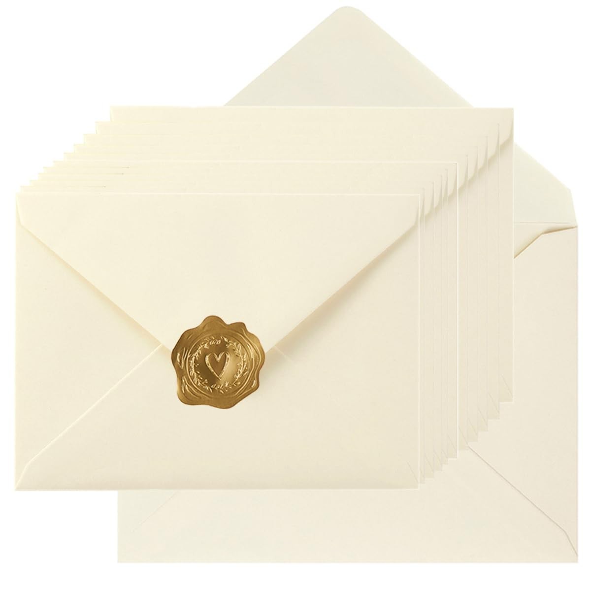 100 Pieces A7 Envelopes Colorful 5×7 Envelopes for Greeting Cards, Birthday, …