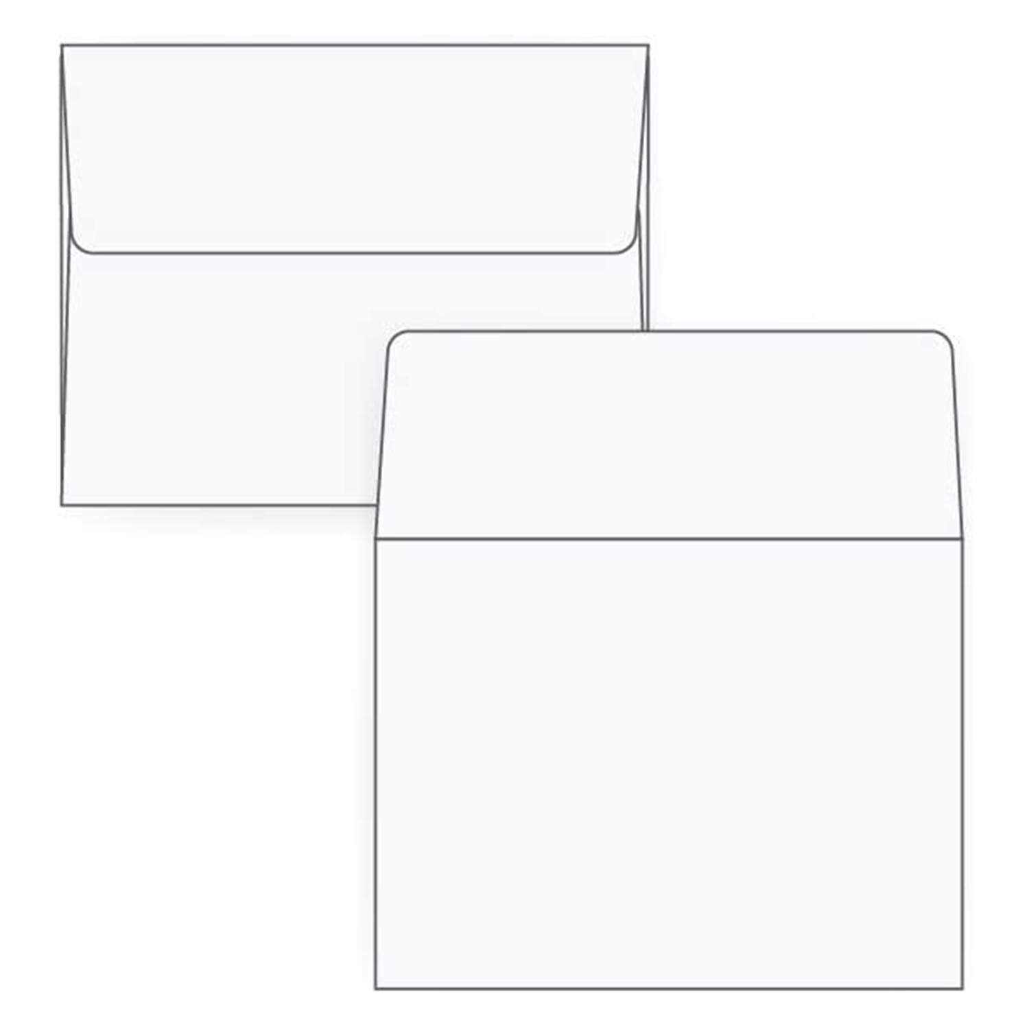 A2 Invitation Envelope – 24# White (4 3/8 x 5 3/4) – 1000 per Pack