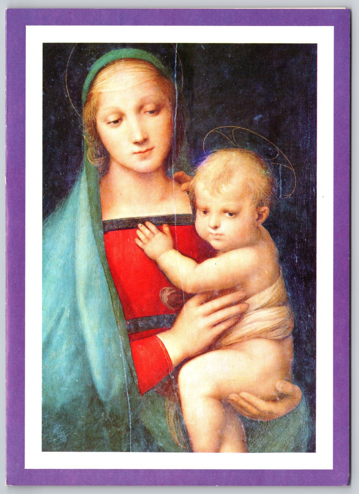 Greeting Card Madonna of Granduca by Raphael with Envelope Religious Christmas
