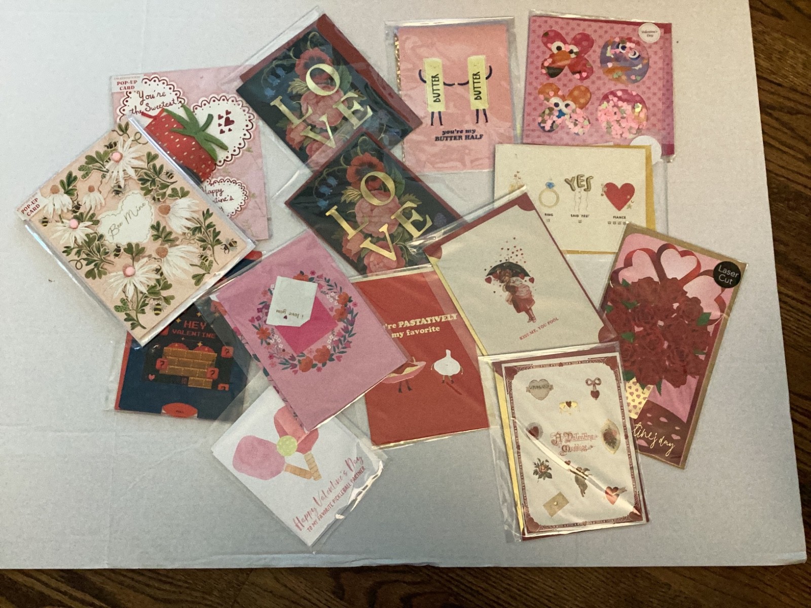 Lot of 14 Valentine’s Day Cards & Envelopes ~ New Sealed