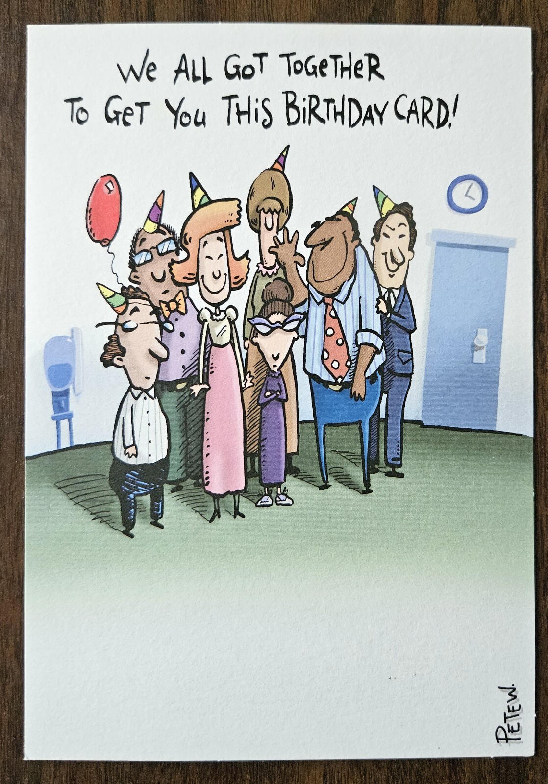 Hallmark Shoebox Greetings Happy Birthday Co-Worker Greeting Card ONLY NOEnvlpe