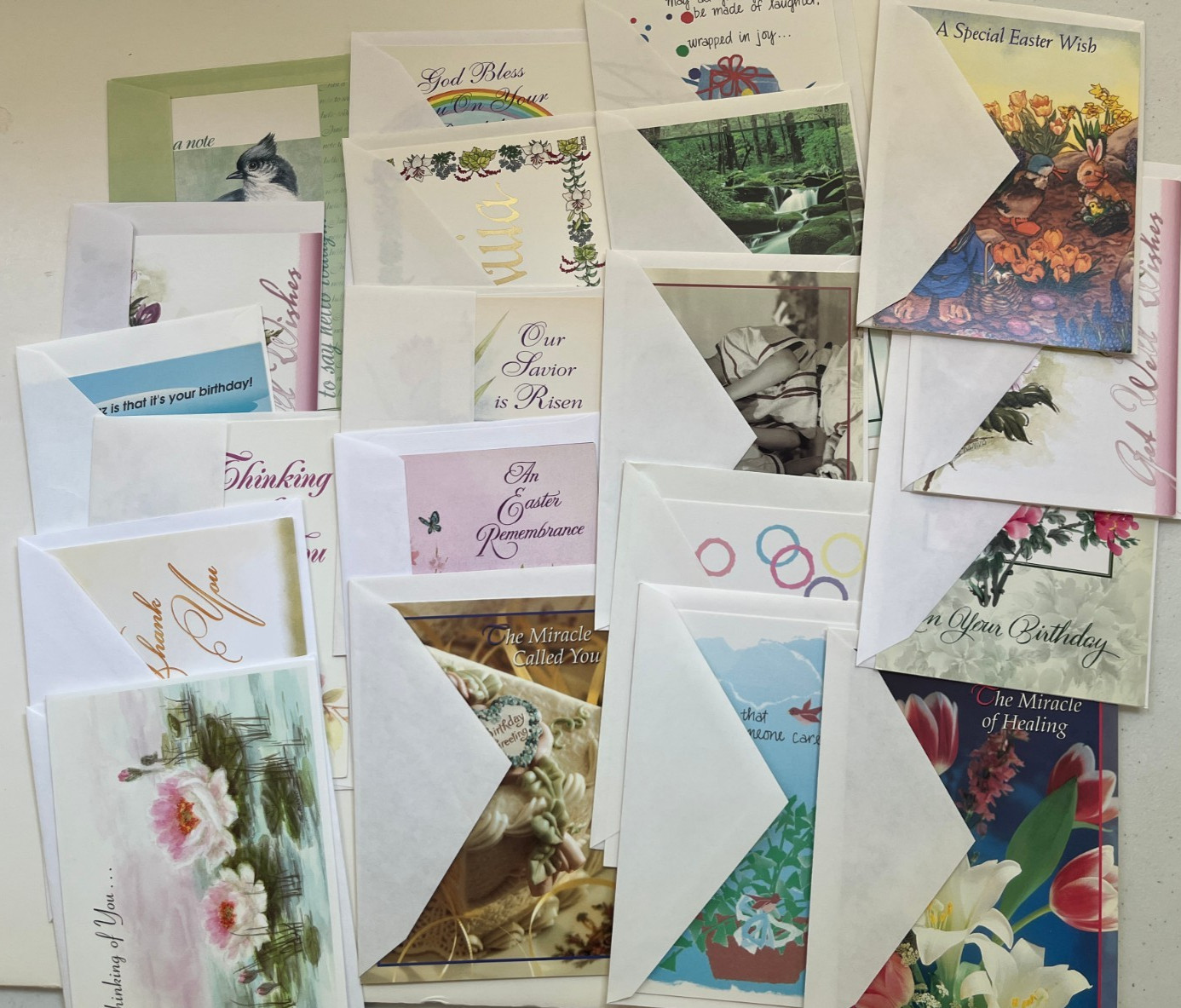 Mixed Lot of 20 All Occasion Greeting Cards With Envelopes