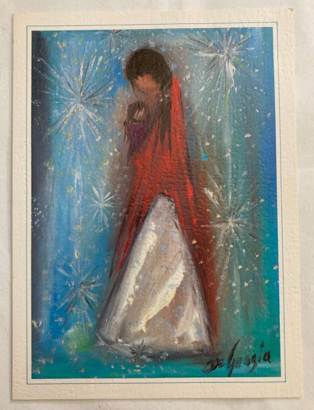 Vintage Navajo Madonna Blank Card With Envelope Ted De Grazia
