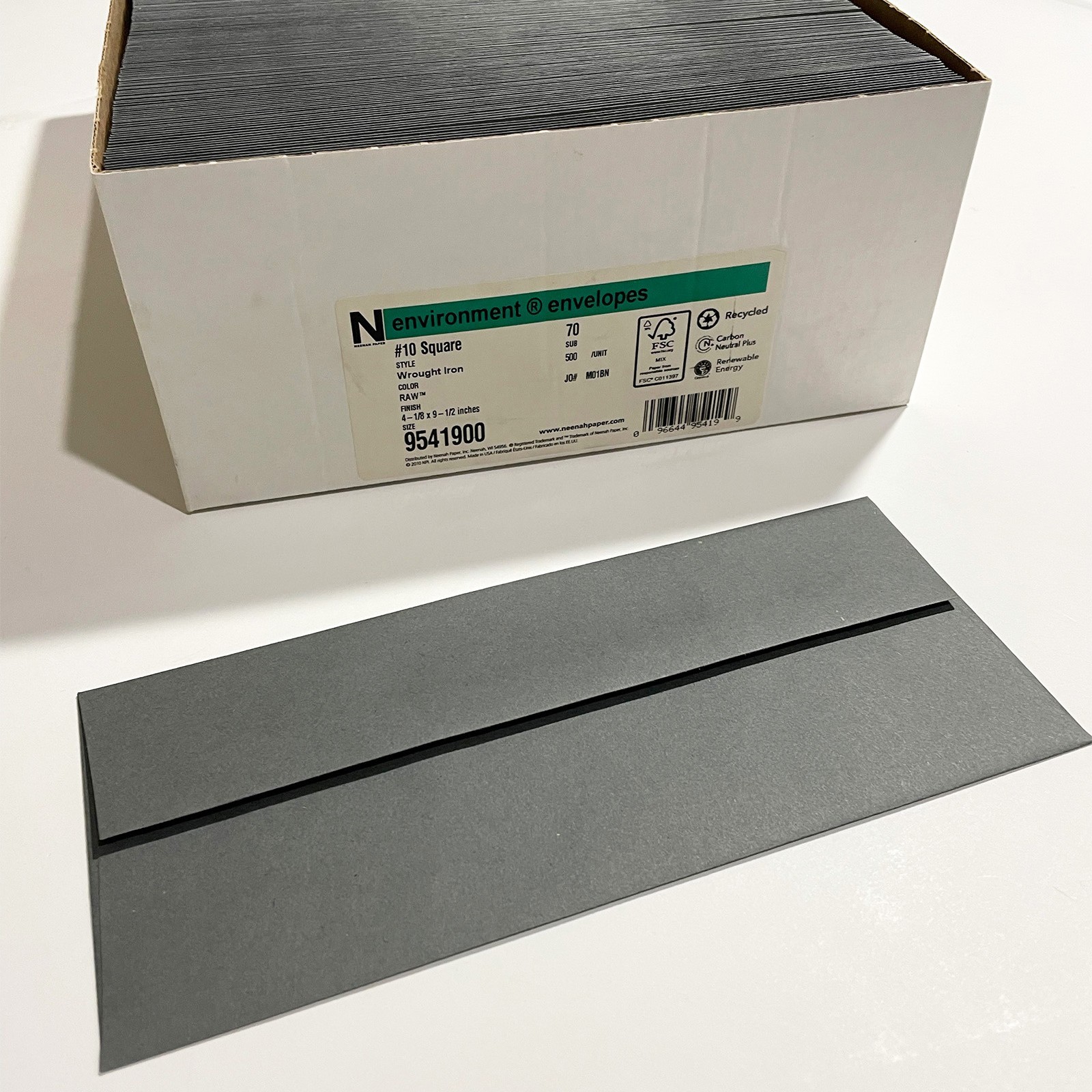 Envelopes – Neenah – Wrought Iron – #10 – 25 pcs – Environment – 70# t