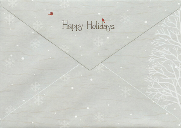 Winter Wonderland 14 Glitter Embellished Christmas Cards in Keepsake Box