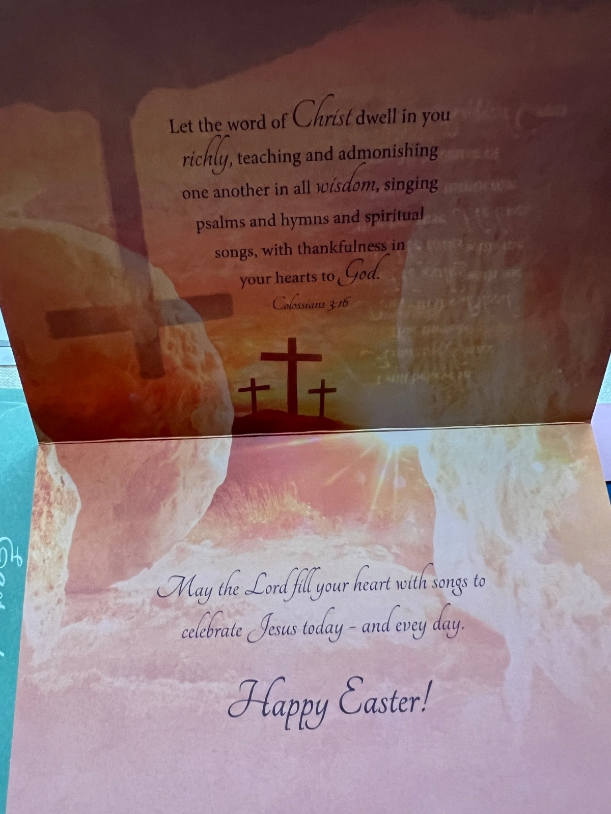 His Delight 5 Easter & 1 Christmas Greeting Cards.