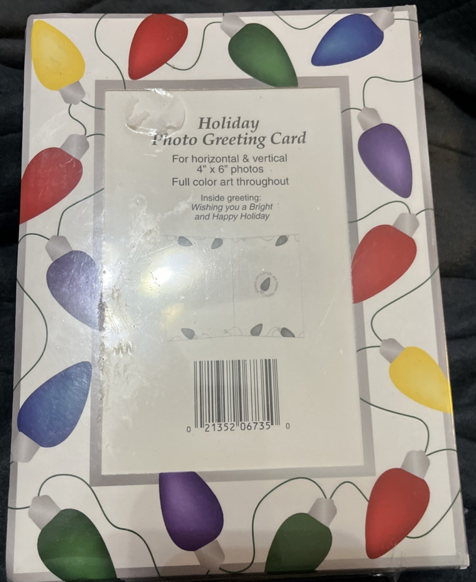30 Christmas Cards NIP 4X6″ Photo Picture Frame Vertical Horizontal