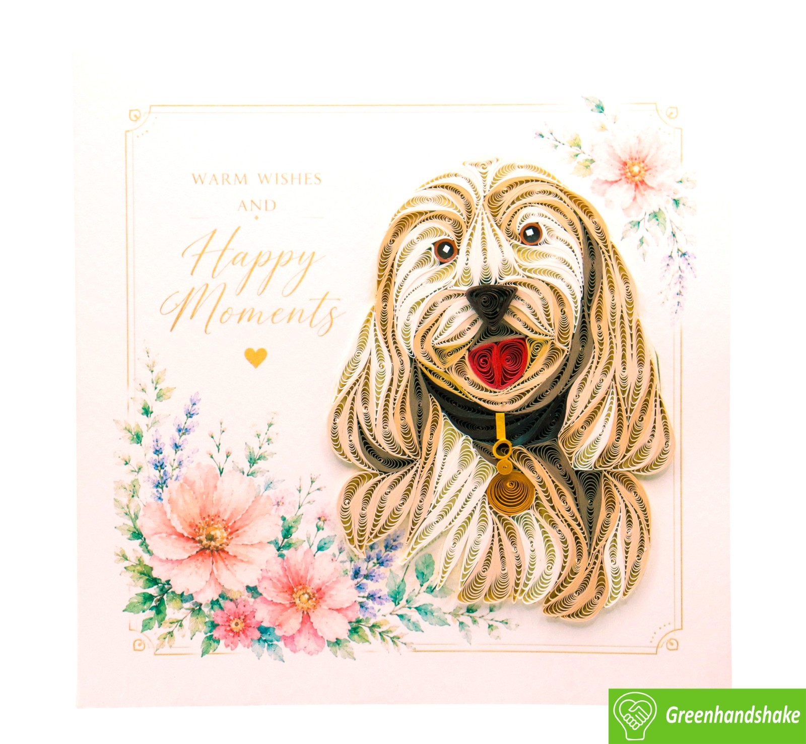 Doodle Delight Quilling Greeting Card – Unique Dedicated Handmade Art