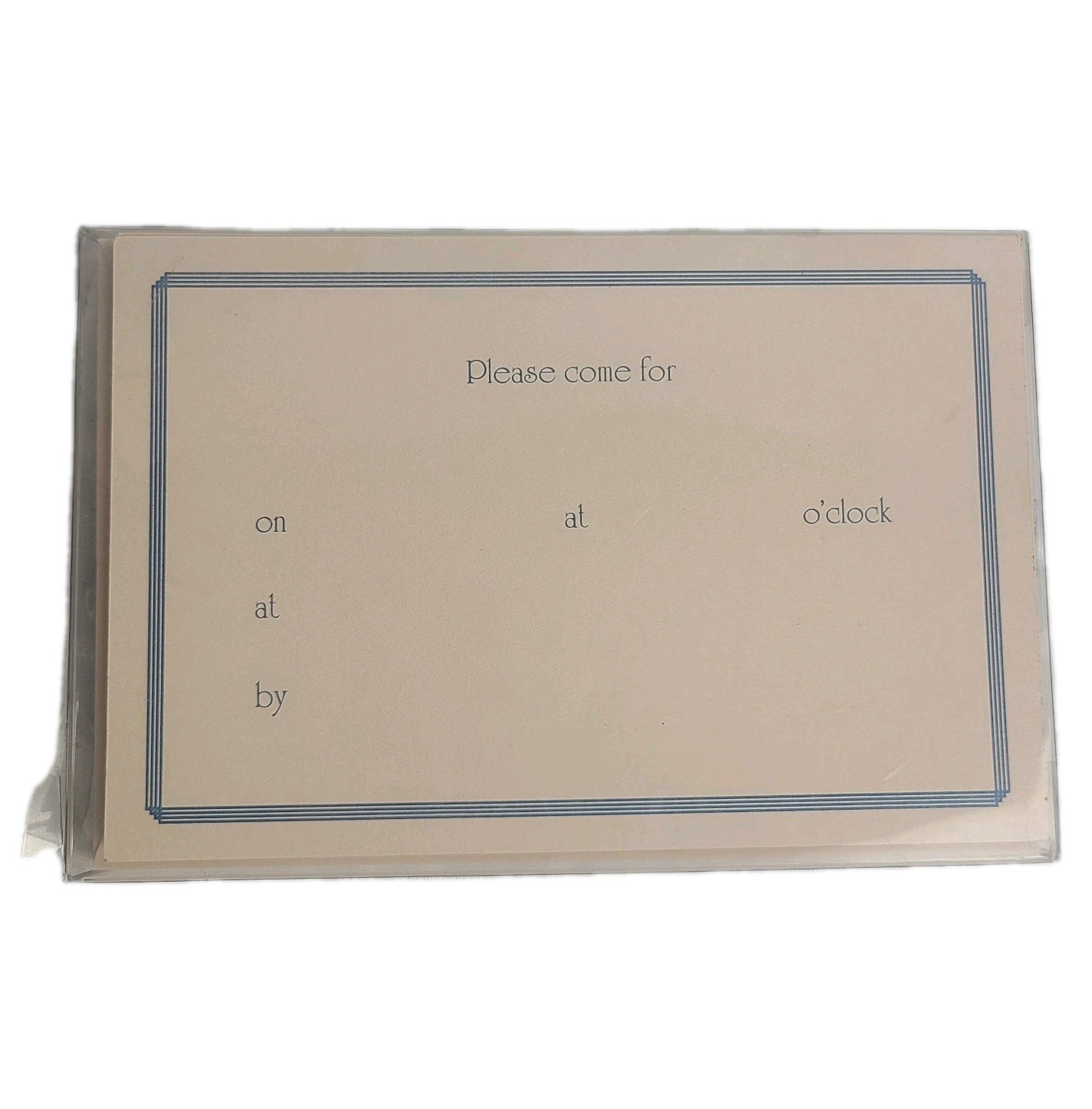 Vintage NOS 10 Ct. Crane’s Elegant Party Invitations Engraved Plate Cotton Fiber