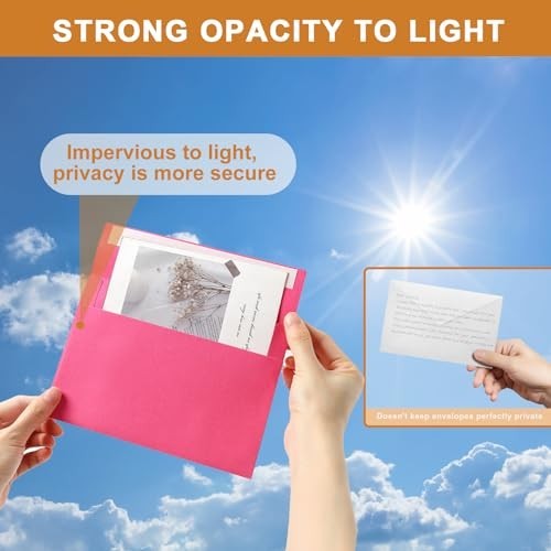 Blank Note Cards 5×7 100 Pack Assorted Colors Heavyweight Cardstock with Self